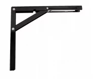 Meble modułowe i akcesoria - Wspornik półki 21.5 x 30 cm składany czarny Velano - miniaturka - grafika 1