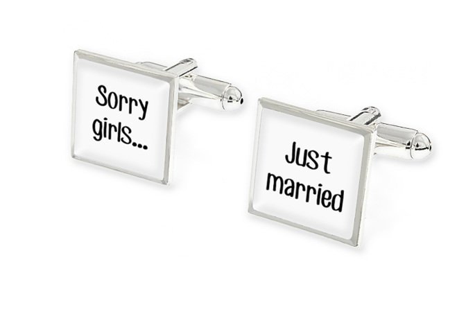 Spinki Weselne Sorry Girls...Just Married