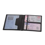 Etui na dokumenty i karty - Etui na dokumenty KEMER Classic Czarne - czarny - miniaturka - grafika 1
