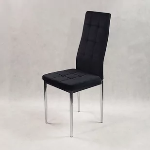 Krzesło MONAKO VELVET czarne - Krzesła - miniaturka - grafika 1