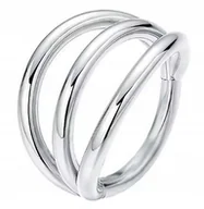 Kolczyki - Srebrny Tytanowy Kolczyk Clicker PIERCING Potrójne kółko HELIX Lobe 1,2/8 - miniaturka - grafika 1