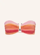 Stroje kąpielowe - Seafolly Góra Od Bikini Bandeau Spectrum Z Błyszczącą Przędzą pink - miniaturka - grafika 1
