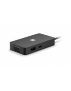 Adaptery i przejściówki - Microsoft Microsoft USB-C Travel Hub SWV-00016 SWV-00016 - miniaturka - grafika 1