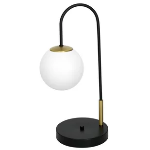 Luminex Cambridge 3202 lampa stołowa lampka 1x60W E14 czarny/złoty - Lampy stojące - miniaturka - grafika 1