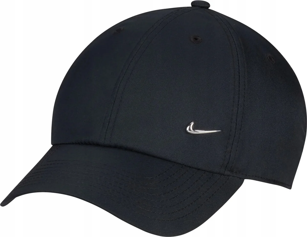 Czapka z Daszkiem Nike Sportowa Czarna z Małym Logo FB5372-010