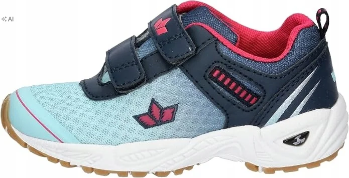 LICO SPORTOWE BUTY DZIECIĘCE NIEBIESKIE Z RZEPEM I RÓŻOWYMI DETA 26 16MA