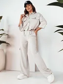 Dresy damskie - Komplet damski MAROD beżowy Dstreet AY1021-M - miniaturka - grafika 1