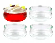 Pojemniki kuchenne - Pojemniki na desery słoiczki na desery 4 szt salaterka szklana 210 ml - miniaturka - grafika 1