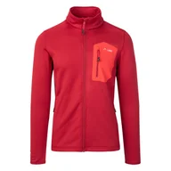 Bluzy sportowe męskie - Męska Bluza ELBRUS NOMI POLARTEC M000209154 – Bordowy - miniaturka - grafika 1