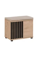 Szafki na buty - Szafka na buty z siedziskiem FLORENCIA – hickory jackson/czarna/beżowa - miniaturka - grafika 1