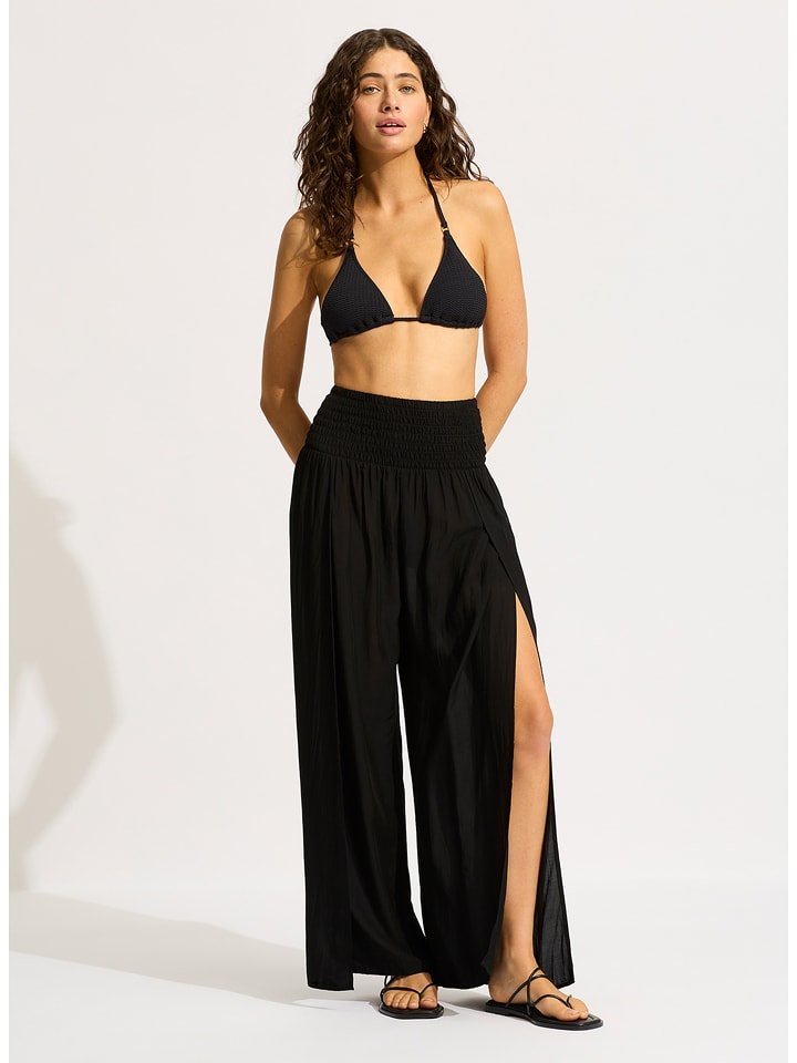 Seafolly Spodnie w kolorze czarnym