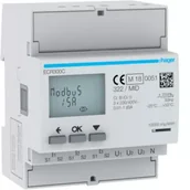 Liczniki energii elektrycznej - HAGER polo Licznik energii elektrycznej 3-fazowy przekł 1-5A 4M Modbus MID ECR300C ECR300C - miniaturka - grafika 1