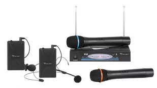 Azusa azusa mik0110 2 kanały VHF-mikrofon bezprzewodowy system MIK0110 - Mikrofony estradowe - miniaturka - grafika 1