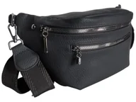 Nerki - Nerka Damska Na Ramię, Torebka Damska, Mała Modna Saszetka, Szary - miniaturka - grafika 1