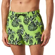 Kąpielówki męskie - BOSS Mężczyźni Łosoś SWIM_SHORT, Jasnozielony 322, S - miniaturka - grafika 1