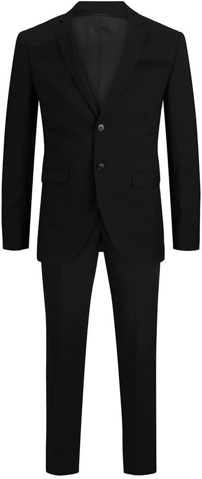JACK&JONES GARNITUR MĘSKI CZARNY GŁADKI ELEGANCKI 54 1J9A