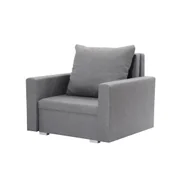 Sofy i kanapy - Fotel MONDO z funkcją spania Sofa Jasny szary - miniaturka - grafika 1