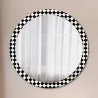 Lustra - Lustro dekoracyjne okrągłe Szachy biurko - miniaturka - grafika 1