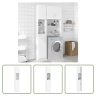 Szafki łazienkowe - The Living Store Szafka łazienkowa biała 32×25,5×190 cm Materiał drewnopochodny - miniaturka - grafika 1