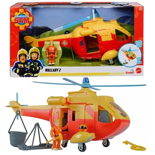 Simba Strażak Sam - Helikopter Wallaby II z figurką 9252655 - Figurki dla dzieci - miniaturka - grafika 1