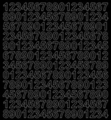 Pasmanteria - Cyfry samoprzylepne 1.5 cm czarny z połyskiem - miniaturka - grafika 1