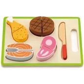 Zabawki AGD - VIGA Drewniany Zestaw Do Krojenia - Mięso - miniaturka - grafika 1