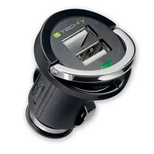 Techly Ładowarka samochodowa USB - Akcesoria do tabletów i e-booków - miniaturka - grafika 1