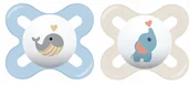 Smoczki uspokajające - MAM BABY Smoczek Start Silky 0-2 Together Boy 2SZT - miniaturka - grafika 1