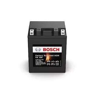 Bosch 0986FA1050 akumulator motocyklowy 12 Ah 200 A technologia żelowa, akumulator rozruchowy w jakości oryginalnego wyposażenia, odporny na cykle przechowywania, nie wymaga konserwacji, czarny - Akumulatory motocyklowe - miniaturka - grafika 1