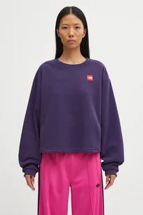 The North Face bluza Redbox damska kolor fioletowy gładka NF0A8EFY1JI1 - Bluzy damskie - miniaturka - grafika 1