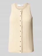 Koszulki i topy damskie - Top z dzianiny o kroju regular fit z mieszanki wiskozy model ‘TRIXIE’ - miniaturka - grafika 1