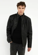 Kurtki męskie - Kurtka z ekoskóry J-FITT - miniaturka - grafika 1