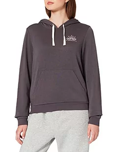 Hurley Damska bluza z kapturem W Pismo Burnout Perf Po szary szary L 3HCZ8869 - Bluzy damskie - miniaturka - grafika 1
