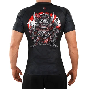 Rashguard do MMA męski Ground Game SAMURAI 2.0 z krótkim rękawem - Kimona, stroje i obuwie - miniaturka - grafika 1