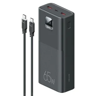 USAMS Powerbank PB68 30000mAh 65W QC3.0+PD Fast Charge + kabel USB-C/USB-C 100W czarny/black ATXLOGTC01 (US-CD185) - Powerbanki - miniaturka - grafika 1