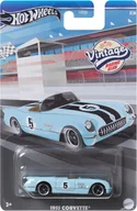 Samochody i pojazdy dla dzieci - Hot Wheels Vintage Autko Kolekcjonerskie 1955 Corvette HRV01 - miniaturka - grafika 1
