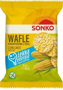 Sonko Wafle kukurydziane z solą 35 g - Pieczywo chrupkie - miniaturka - grafika 1