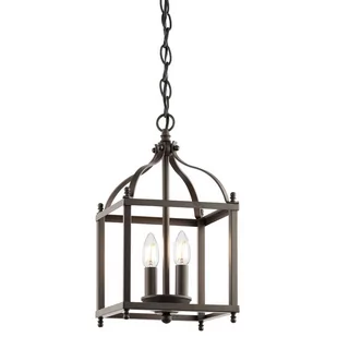 Elstead Lighting Lampa wisząca Larkin w kolorze brązu, 2-punktowa - Lampy sufitowe - miniaturka - grafika 1