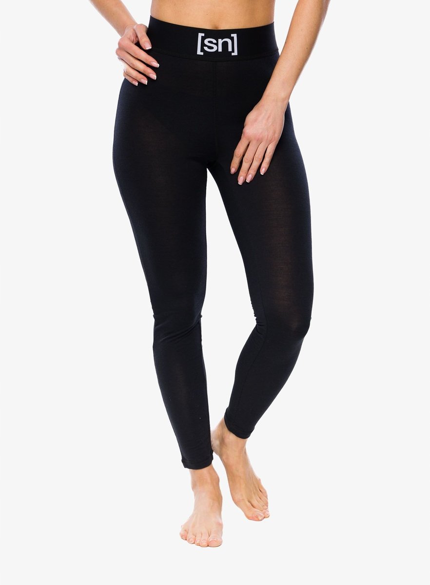 Legginsy termoaktywne Super.natural Tundra175 Tight - jet black, rozmiar M