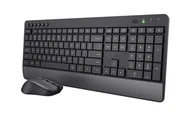 Myszki - Trust Trezo klawiatura Dołączona myszka Uniwersalne RF Wireless QWERTZ Niemiecki Czarny 24532 - miniaturka - grafika 1