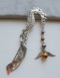DUŻA ZAKŁADKA DO KSIĄŻKI HARRY POTTER ZŁOTY ZNICZ - Zakładki do książek - miniaturka - grafika 1