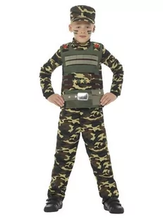 Smiffys smiffy 's 48209s Camouflage Military Boy kostium (mały) 48209S - Stroje karnawałowe - miniaturka - grafika 1