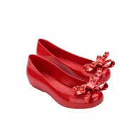 Baleriny - Melissa Baleriny Damskie Z Kokardką Czerwone Dora III Ad Red 37 - miniaturka - grafika 1