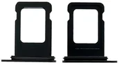 Części serwisowe do telefonów - SZUFLADKA TACKA KARTY SIM DO iPhone 14 CZARNY - miniaturka - grafika 1
