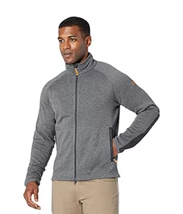 FJALLRAVEN Męska bluza polarowa Övik Zip Sweater M, szara, XL - Bluzy męskie - miniaturka - grafika 1