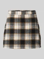Spódnice - Spódnica mini o kroju regular fit ze wzorem w kratę model ‘NAYA’ - miniaturka - grafika 1