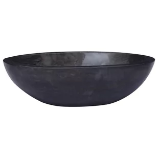 vidaXL Lumarko Umywalka, czarna, 53x40x15 cm, marmurowa 149172 - Umywalki - miniaturka - grafika 1