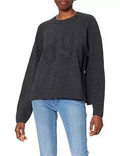 G-STAR RAW Damski sweter z dzianiny 89 z logo, Wielokolorowy (Dk Grey Htr D20428-b670-2864), XL - Swetry damskie - miniaturka - grafika 1