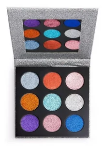 Makeup Revolution Pressed Glitter Palette paleta prasowanych brokatów odcień Illusion 10,8 g - Cienie do powiek - miniaturka - grafika 1