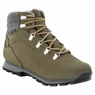 Buty trekkingowe męskie - Męskie buty zimowe Jack Wolfskin THUNDER BAY TEXAPORE MID M khaki / grey - 44,5 - miniaturka - grafika 1